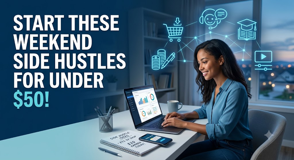 5 Low-Cost Digital Side Hustles You Can Start This Weekend (Under $50)